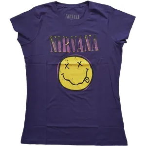 Nirvana tričko Xerox Smiley Pink Fialová XS