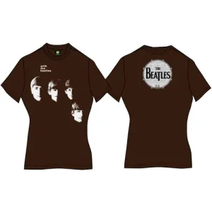 The Beatles tričko With The Beatles Hnedá L