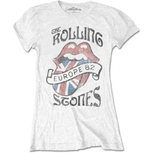The Rolling Stones tričko Europe 82 Biela L