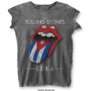 The Rolling Stones tričko Havana Cuba Šedá L #7011597