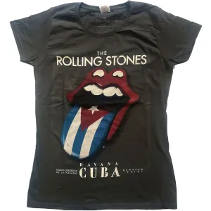 The Rolling Stones tričko Havana Cuba Šedá XS