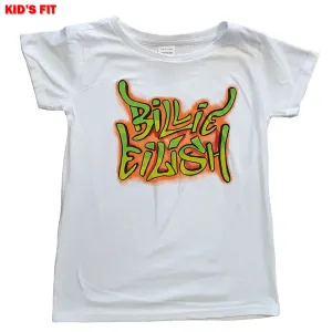 Billie Eilish tričko Graffiti Biela 11-12 rokov #2091366