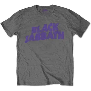 Black Sabbath tričko Wavy Logo Šedá 7-8 rokov #2118717