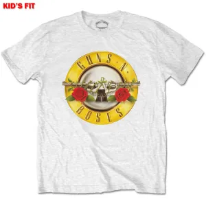 Guns N’ Roses tričko Classic Logo Biela 11-12 rokov