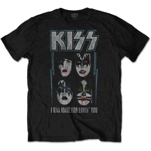 Kiss tričko Made For Lovin' You Čierna 7-8 rokov