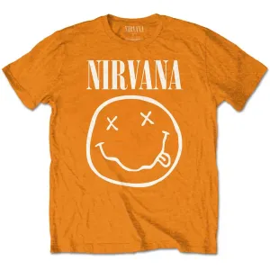 Nirvana tričko White Smiley Oranžová 11-12 rokov