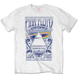 Pink Floyd tričko Carnegie Hall Poster Biela 9-10 rokov
