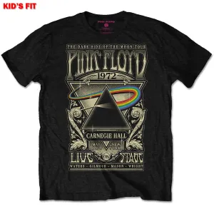 Pink Floyd tričko Carnegie Hall Poster Čierna 7-8 rokov