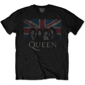 Queen tričko Vintage Union Jack Čierna 7-8 rokov