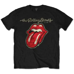 The Rolling Stones tričko Plastered Tongue Čierna 11-12 rokov