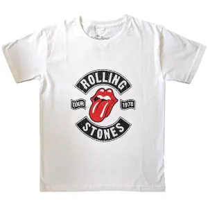 The Rolling Stones tričko US Tour 1978 Biela 9-10 rokov