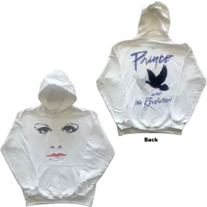Prince mikina Faces & Doves Biela XL