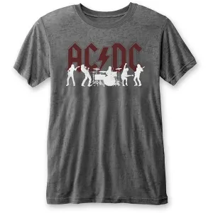 AC/DC tričko Silhouettes Šedá XL