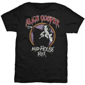 Alice Cooper tričko Mad House Rock Čierna XXL