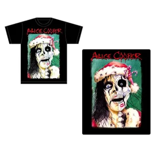 Alice Cooper tričko Xmas Card Čierna S
