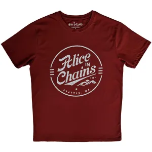 Alice In Chains tričko Circle Emblem Červená M #8277225