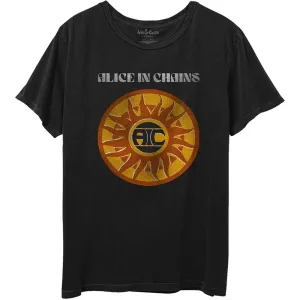 Alice In Chains tričko Circle Sun Vintage Čierna S