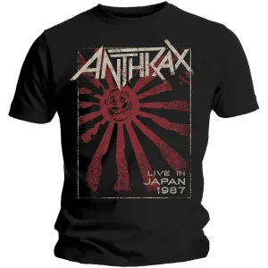 Anthrax tričko Live in Japan Čierna L