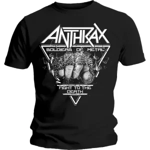 Anthrax tričko Soldier of Metal FTD Čierna XL