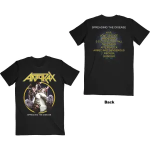 Anthrax tričko Spreading The Disease Track list Čierna XXL