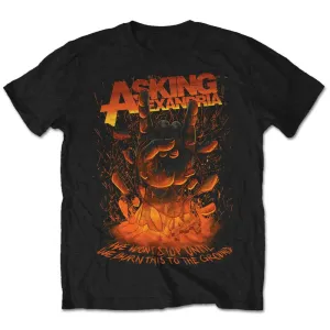 Asking Alexandria tričko Metal Hand Čierna XL