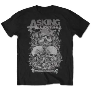 Asking Alexandria tričko Skull Stack Čierna M