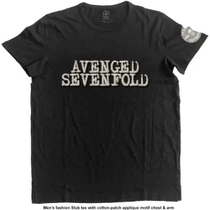 Avenged Sevenfold A7X tričko Logo & Death Bat Čierna XL