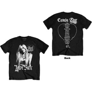 Avril Lavigne tričko Love Sux Čierna XL