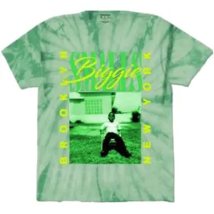 Biggie Smalls tričko 90's New York City Zelená L