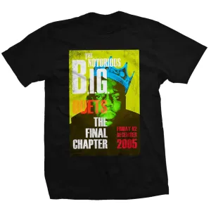Biggie Smalls tričko Final Chapter Čierna L