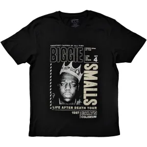 Biggie Smalls tričko Life After Death Tour Čierna L