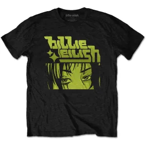 Billie Eilish tričko Anime Logo Čierna L