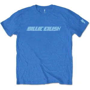 Billie Eilish tričko Blue Racer Logo Modrá XL