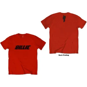 Billie Eilish tričko Racer Logo & Blohsh Červená S
