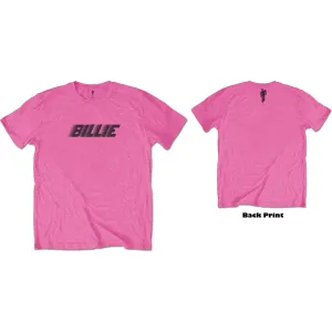 Billie Eilish tričko Racer Logo & Blohsh Ružová XL