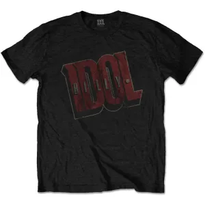 Billy Idol tričko Vintage Logo Čierna S
