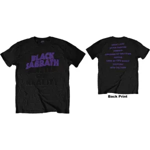 Black Sabbath tričko Masters of Reality Album Čierna S