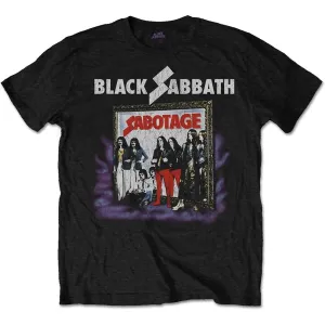 Black Sabbath tričko Sabotage Vintage Čierna M