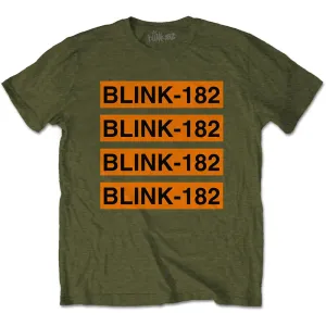 Blink 182 tričko Log Repeat Zelená S