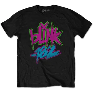 Blink 182 tričko Neon Logo Čierna XXL