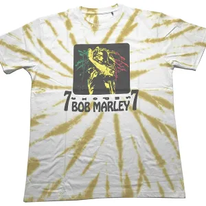 Bob Marley tričko 77 Biela M