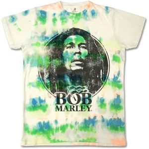 Bob Marley tričko Black & White Logo Biela XXL