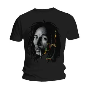Bob Marley tričko Rasta Smoke Čierna S