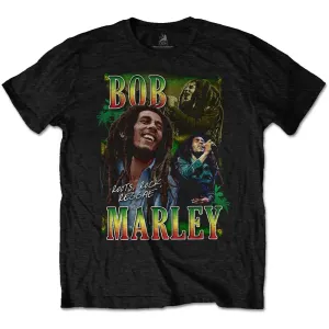 Bob Marley tričko Roots, Rock, Reggae Homage Čierna S