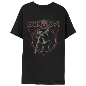 Bon Jovi tričko Triangle Overlap Čierna L