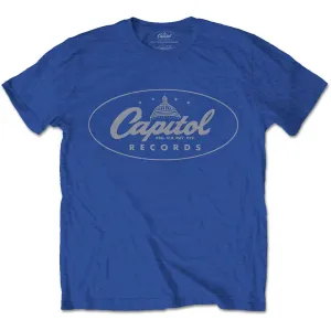 Capitol Records tričko Logo Modrá XL