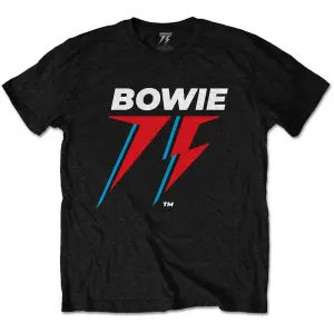 David Bowie tričko 75th Logo Čierna L