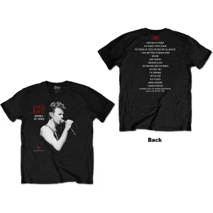 David Bowie tričko Dallas '95 Čierna XL