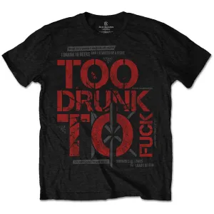 Dead Kennedys tričko Too Drunk Čierna S