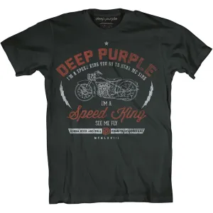 Deep Purple tričko Speed King Čierna XXL